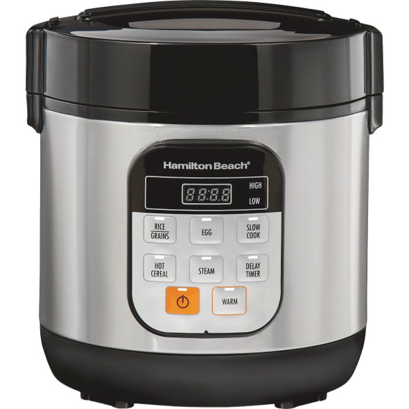 Hamilton Beach 1.5 Qt. Compact Digital Multi Cooker - Stainless Steel 37524MN