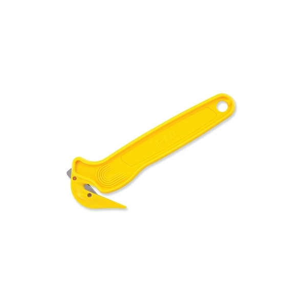 Disposable Film Cutter, DFC364, Recessed Blade, Carbon Steel, Plastic Body, Yellow