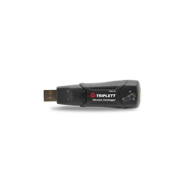 Triplett Vibration Datalogger, +/-0.5gAcc, LED VBDL100