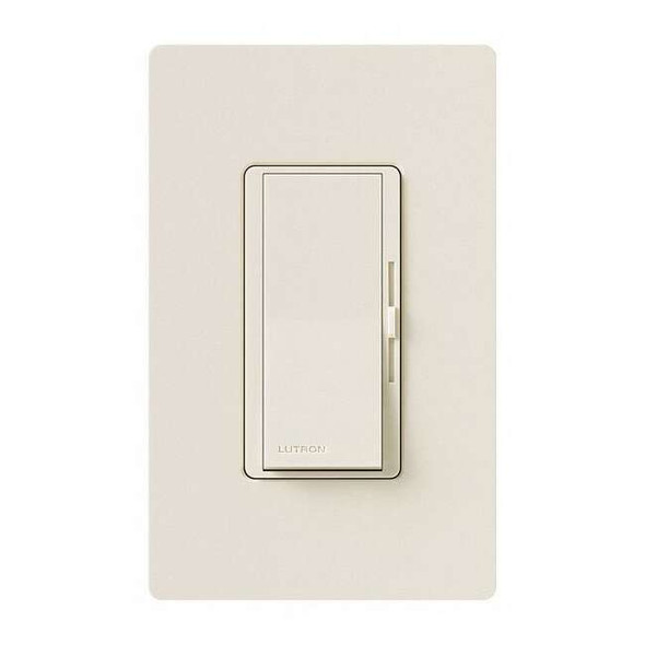 Lutron Lighting Dimmer,Decora Rocker,Lgt Almond DVCL-253P-LA