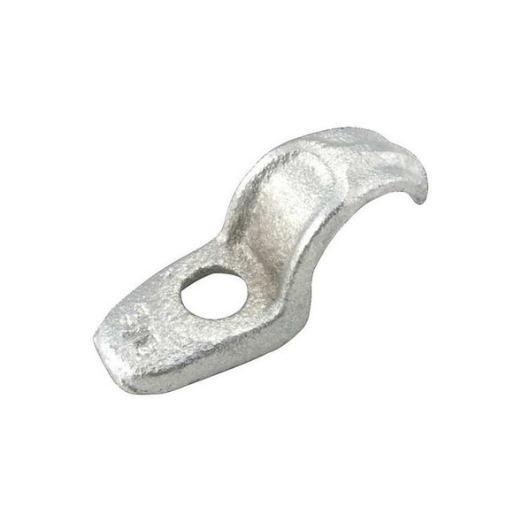 Raco One Hole Strap, Conduit; Pipe Use, 1 in, Malleable Iron, Zinc Plated 1304