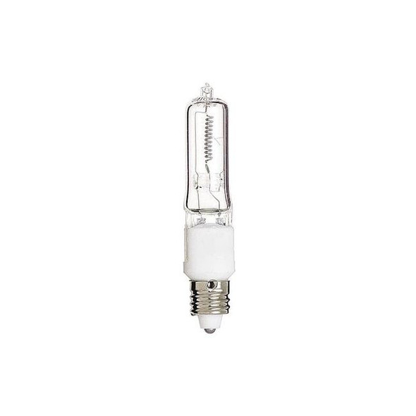 Satco Bulb, Halogen, 500W, T4, Mini Cand Base, Single Ended S3181