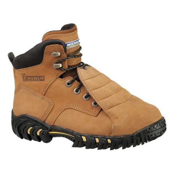 Michelin Men's Work Boot, 8.5 W, Steel Toe, 6 in H, Brown, XPX761 XPX761