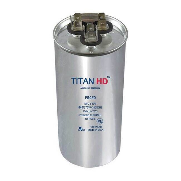 Titan Hd Motor Dual Run Cap,35/3 MFD,440V,Round PRCFD353A