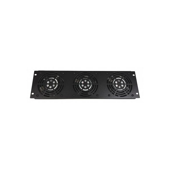 Video Mount Products Fan Kit,For Rack Enclosures,Black EREN3FANKIT