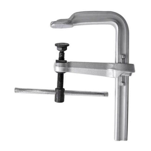 18 in Bar Clamp, Tempered Drop-Forged Steel Handle and 8 in Throat Depth