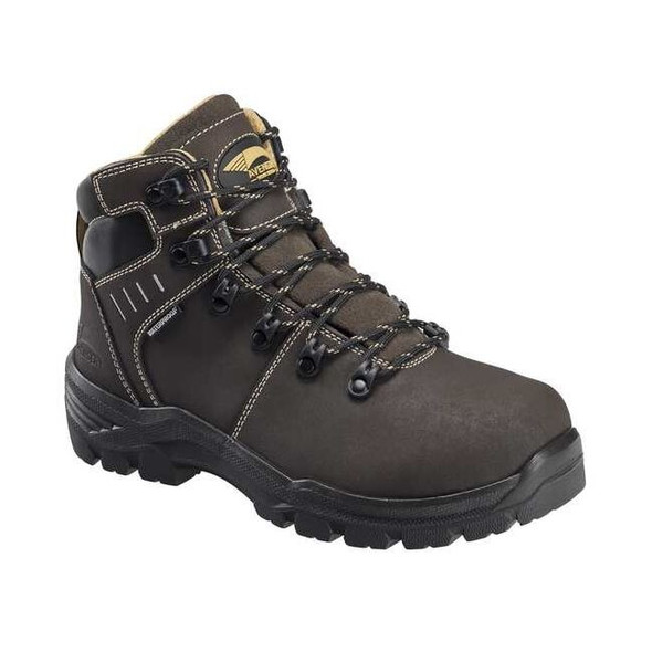 Women's 6 in Polycarbonate Toe 6-Inch Work Boot, Dark Brown, 7 1/2, M, A7452
