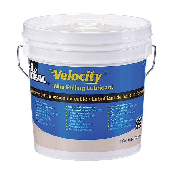 Ideal Wire Pulling Lubricant,1 gal. Bucket,Wht 31-277