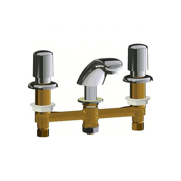 Chicago Faucet Handle-Operated Faucet,Deck,Manual,Metal 404-V765ABCP