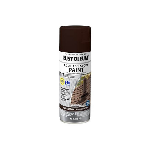 Rust Preventative Spray Paint, Rustic Slate, Flat, Solvent, 12 Oz Pack of 6