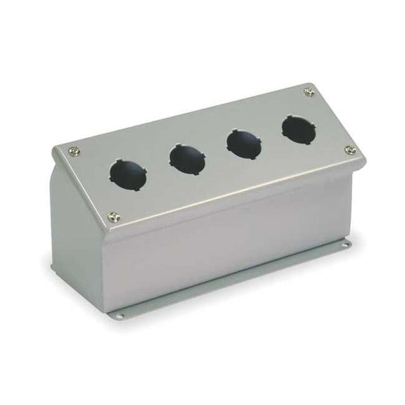 Wiegmann PushButtonEnclosure,30mm,4Holes,Steel WPBA4
