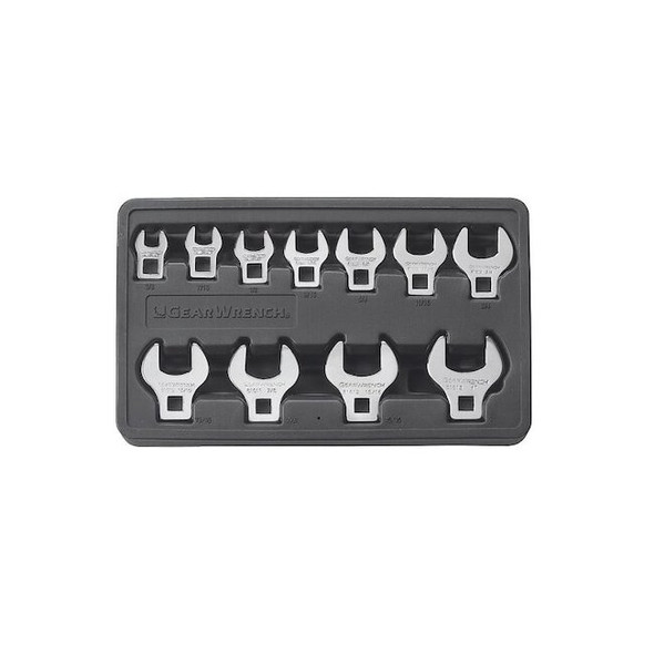 Gearwrench 11 Piece 3/8" Drive Crowfoot SAE Wrench Set 81908