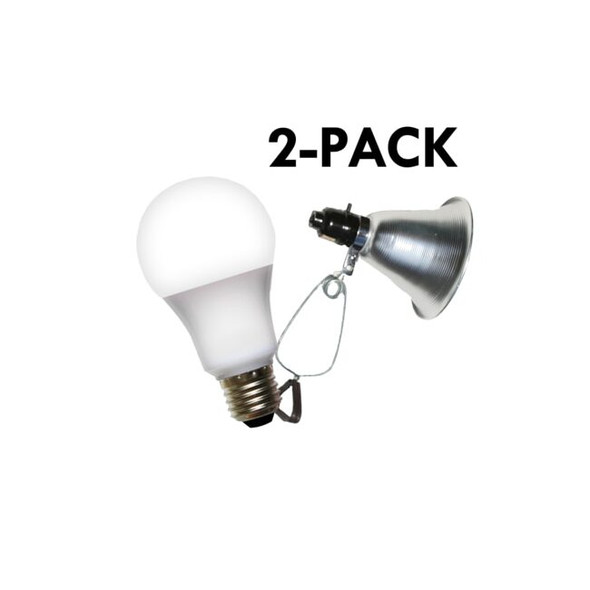 Clamp Lamp Grow Fixture & Full Spectrum LED Grow Light 4 Pcs Kit,PK2