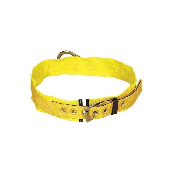 Body Belt, 1 D-Rings, Back Location, Stainless Steel, Includes Padding: Yes ,M