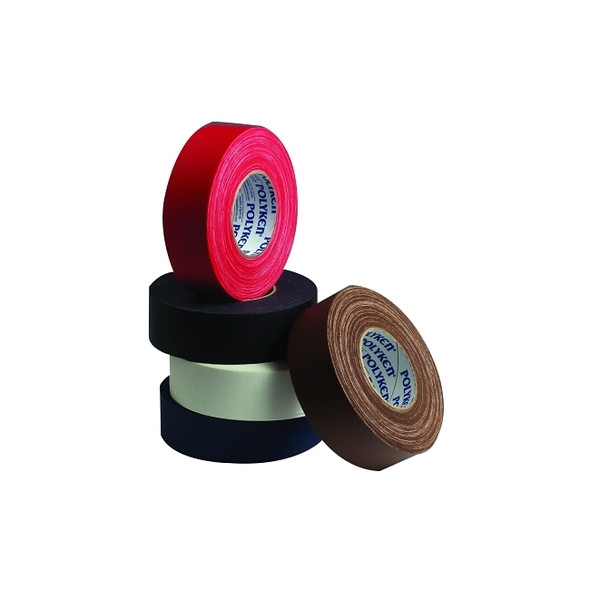 Premium Vinyl Coated Gaffers Tapes, 2 in X 60 yd, 11.5 mil, Black