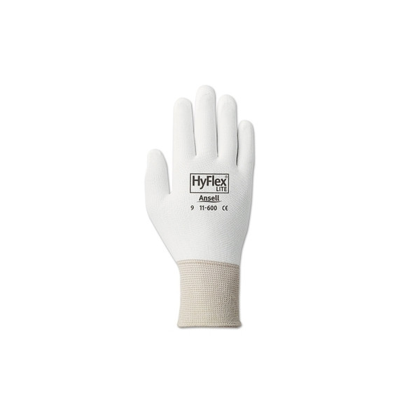 11-600 Palm-Coated Gloves, Size 9, White