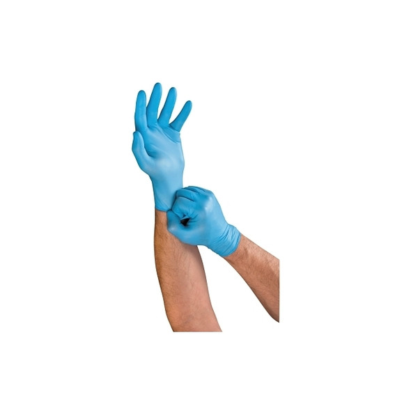 92-616 Lightweight Nitrile Gloves, 3 mil, Large, Light Blue