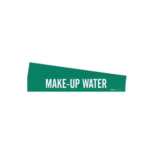 Brady Pipe Marker,Make-Up Water,PK5, 7182-1-PK 7182-1-PK
