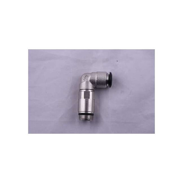 Aignep Usa Push to Connect Fitting, Brass, Silver 50120N-10-3/8