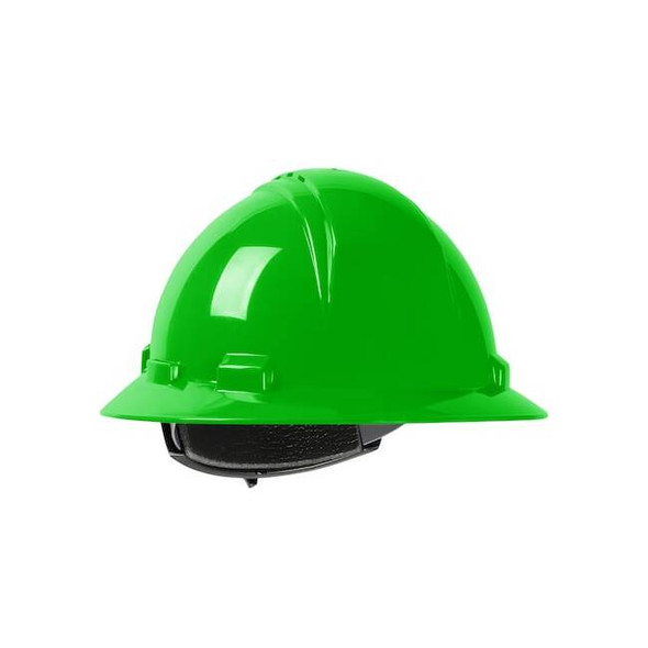 Hard Hat, Dynamic, HDPE, 4 Point Ratchet, Type 1, Class C, Lime