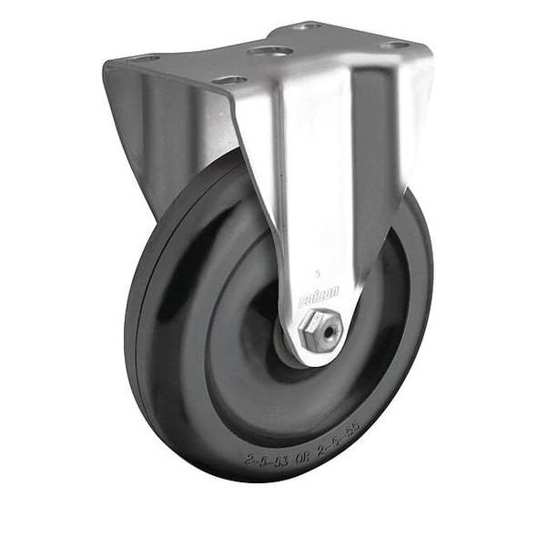4" X 1-1/4" Non-Marking Polyolefin Rigid Caster, No Brake, Loads Up To 275 lb
