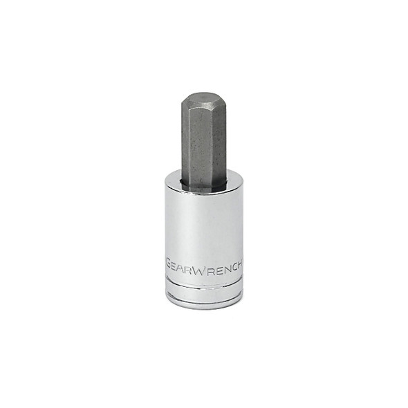 1/4 in Drive Hex Bit SAE Sockets, 1/4 in Drive, 1/8 in, 1.53 in Long, 6 Points