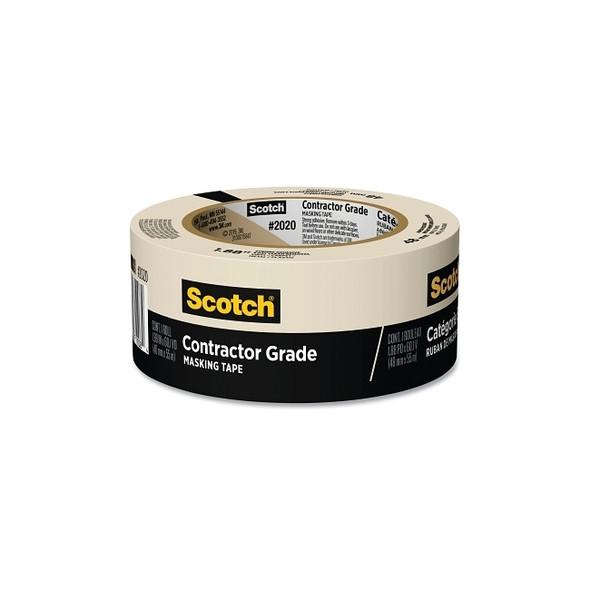 Contractor Grade Masking Tape, 2020-48MP, 1.88 in W x 60.1 yd L