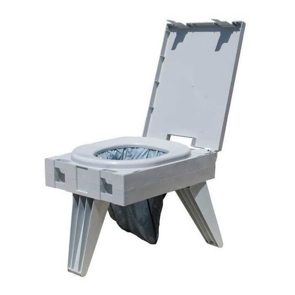 Cleanwaste PortableToilet,20inL,14.5inW,Gray D119PET