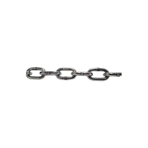 Pewag Straight Chain,316 SS,100'L,2,850 lb 36128/100