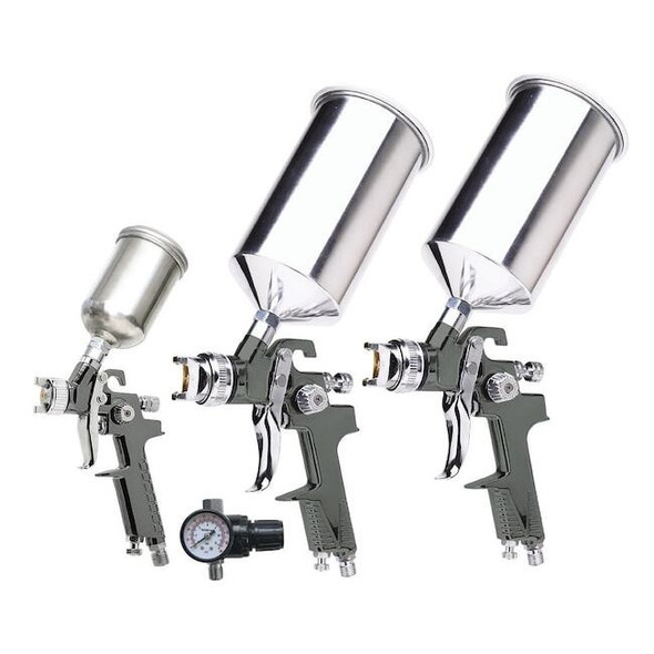 Titan Hvlp Triple Set-Up Spray Gun Kit,4 Piece TIT19220