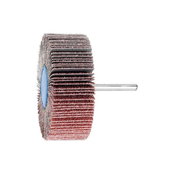 3" x 1" Mounted Flap Wheel - 1/4" Shank - Ceramic Oxide - 40 Grit Pack of 10