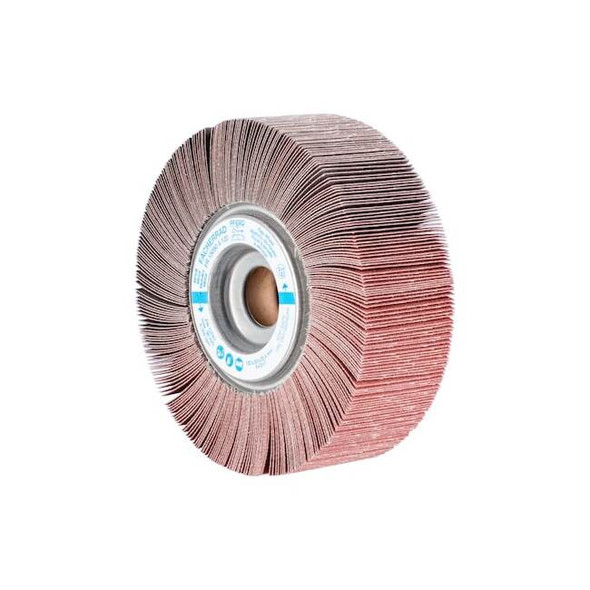6" x 2" Unmounted Flap Wheel - 1" A.H. - Aluminum Oxide - 120 Grit Pack of 2