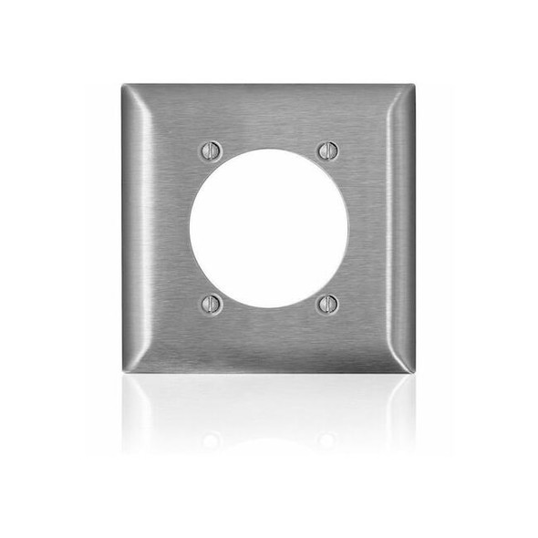 Leviton Wall Plate, Toggle, Stainless Steel SL701