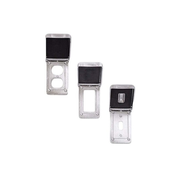 Calbrite Weatherproof Box Cover,2 53/64",4 1/2 S60000GFCI