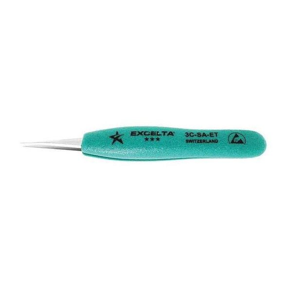 Excelta Tweezers,SS,Straight,4 3/4"L 3C-SA-ET