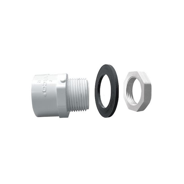 Westlake Pipe & Fittings PVC, Straight, 1 in, 1 in NPT H436010 Pack of 50