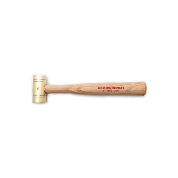 Gearwrench 1 lb. Brass Hammer with Hickory Handle 81-111G