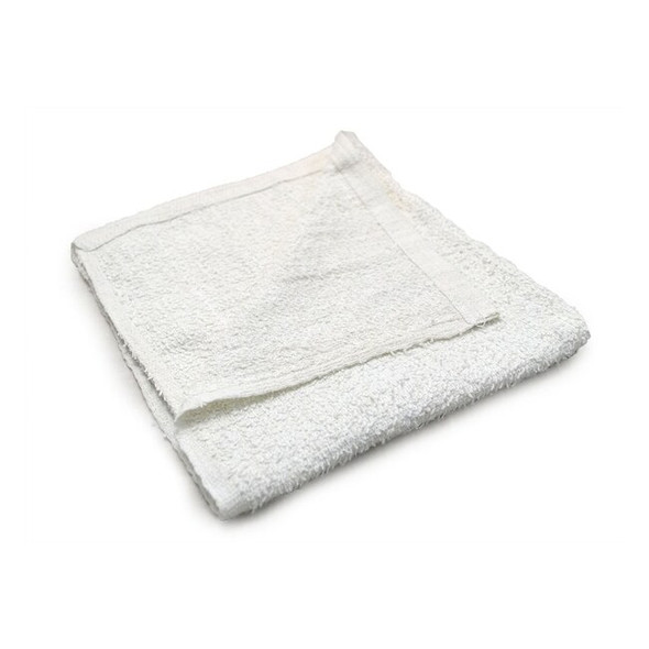 R & R Textile Terry Cleaning Towels 16" x 19", White, 4320PK Z51749