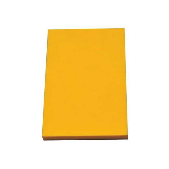 Foam Sheet, Crosslink, 12 in W, 24 in L, 3/4 in Thick, Yellow