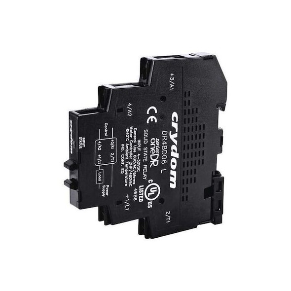 Crydom Solid State Relay, 3 Phase, Screw Clamp, DIN Rail, SCR DR24D06R