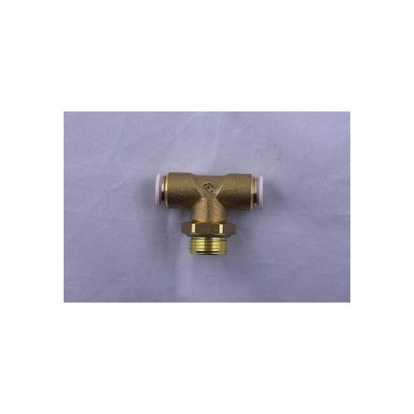 Aignep Usa Push to Connect Fitting, Brass, Gold 59216-8-1/4