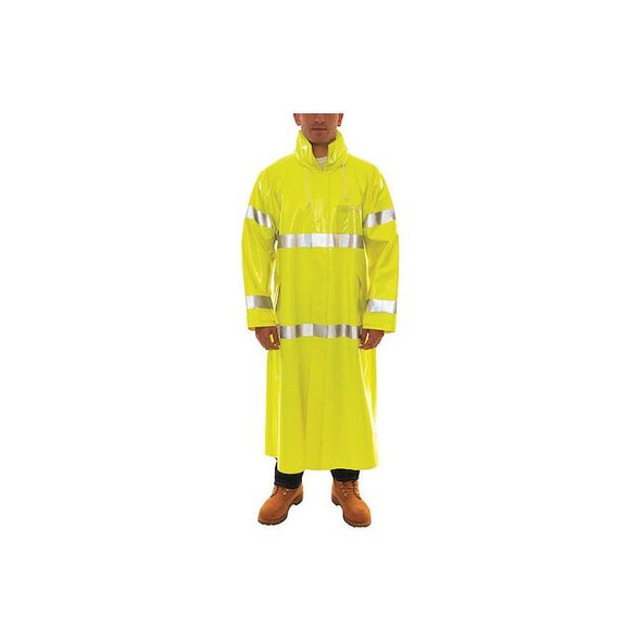 Comfortbrite Raincoat 4Xl, Polyester, Class 3 R, Green/Yellow, 4XL