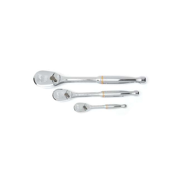 Gearwrench 3 Piece 1/4", 3/8" & 1/2" Drive 90-Tooth Teardrop Ratchet Set 81206T