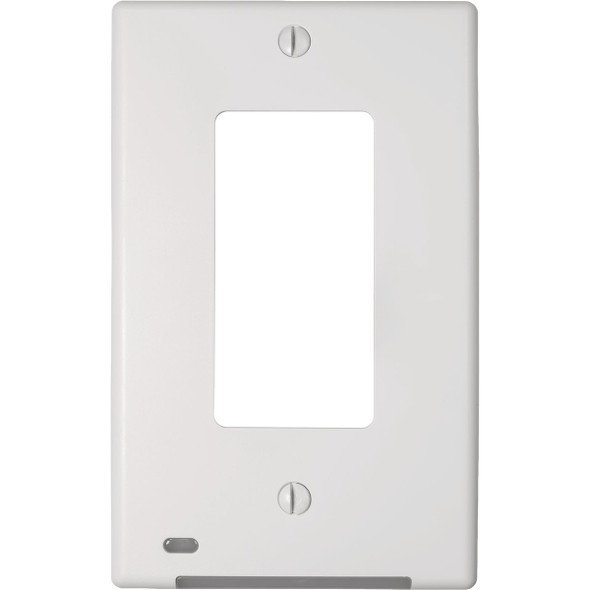 Amerelle LumiCover 1-Gang Universal Wallplate with Built-In Night Light, White
