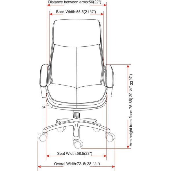 Lorell Big & Tall Chair 67004 SPR-LLR67004