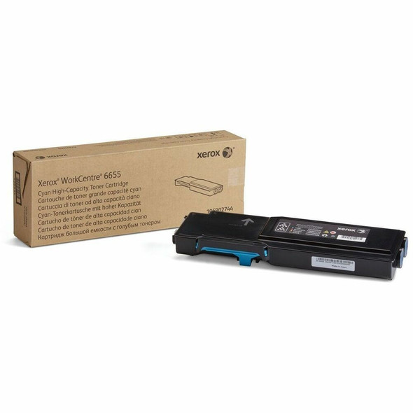 Xerox Original High Yield Laser Toner Cartridge - Cyan - 1 Each - 7500 Pages