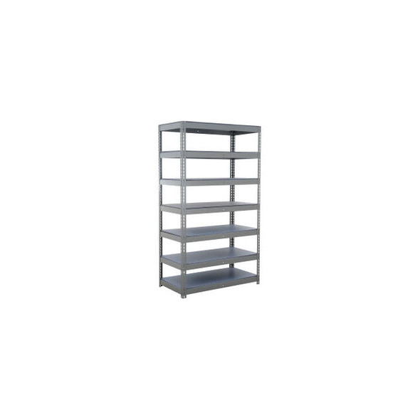 Global Industrial 7 Shelf Standard Duty Boltless Shelving Starter 48""W x 18""D