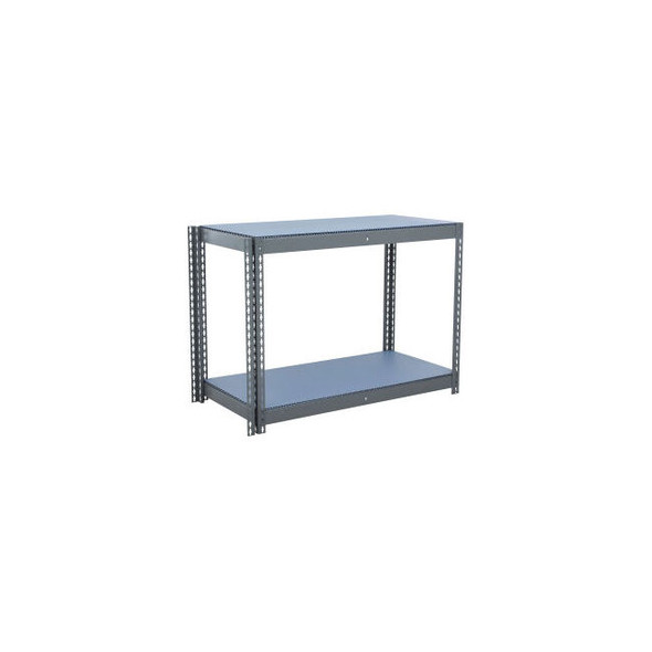 Global Industrial 2 Shelf Standard Duty Boltless Shelving Add On 72""W x 18""D x