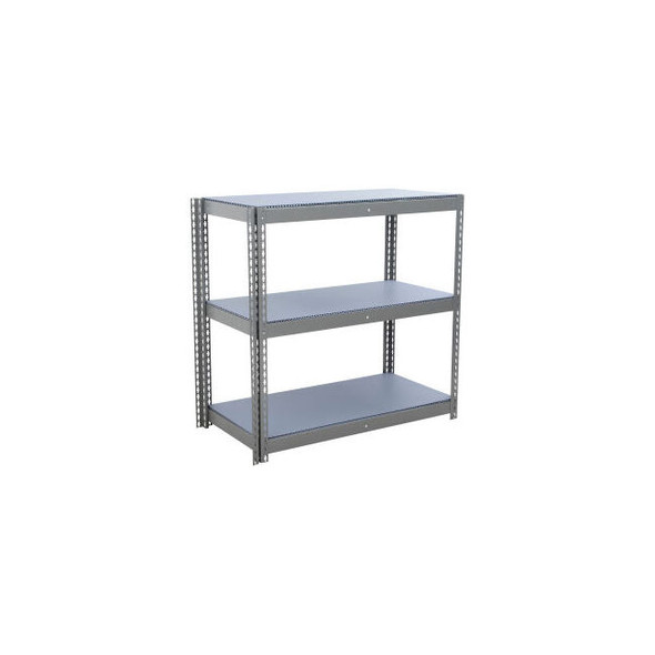 Global Industrial 3 Shelf Standard Duty Boltless Shelving Add On 72""W x 24""D x