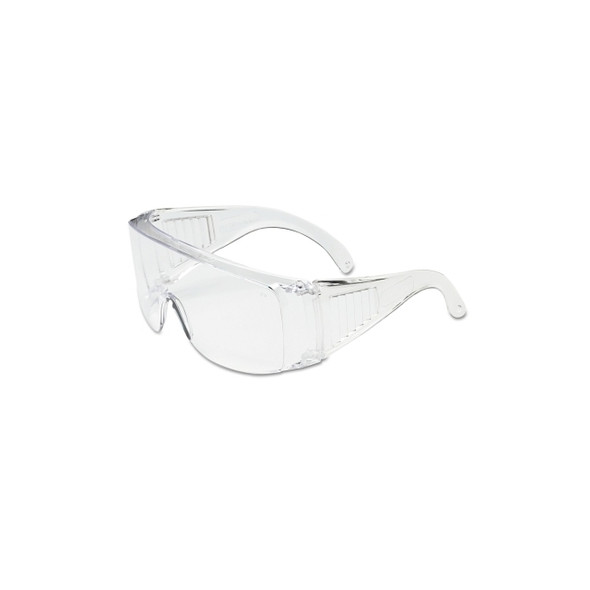 Scout Series Safety Glasses, Clear Lens, Hard Coat, Clear Frame